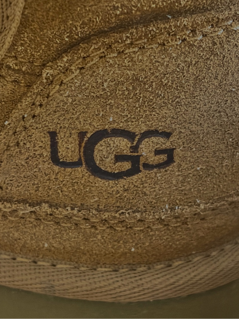 UGG Neumel Chelsea NWOT Girl Sz 3 Chestnut Suede Slip-On Shearling-Lined Boot - Picture 6 of 8